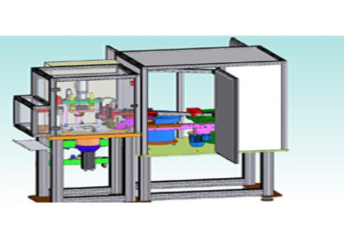 Prensa automatizada para clavado de gu&iacute;a